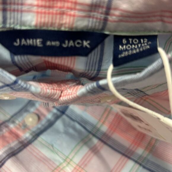 Janie and Jack 100048902 The Madras Plaid Shirt NWT size 6-12 months - Picture 7 of 8